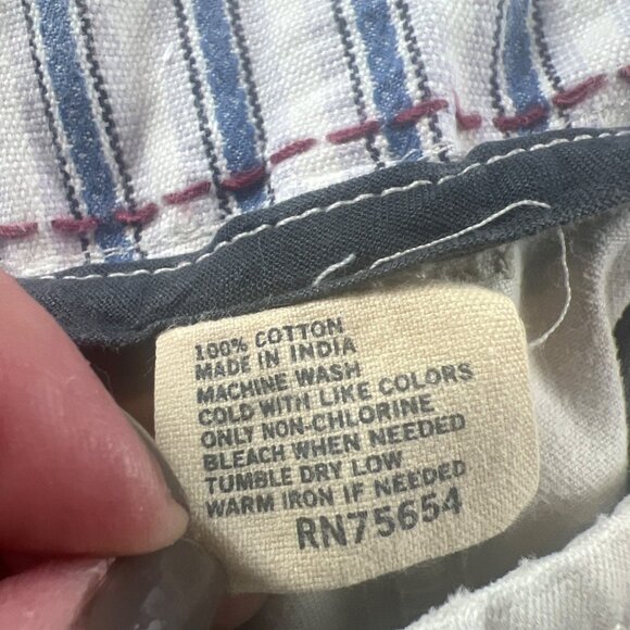 Abercrombie & Fitch Mens Kakhi Cotton Cargo Shorts 32 Waist With Pockets Y2K 90s - Picture 3 of 11